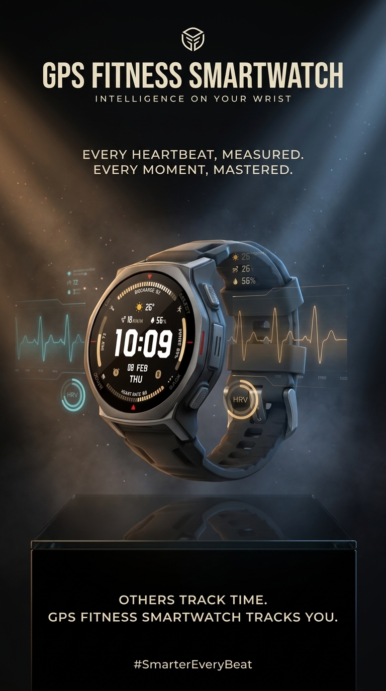 Hero listing ad for the GPS fitness smartwatch